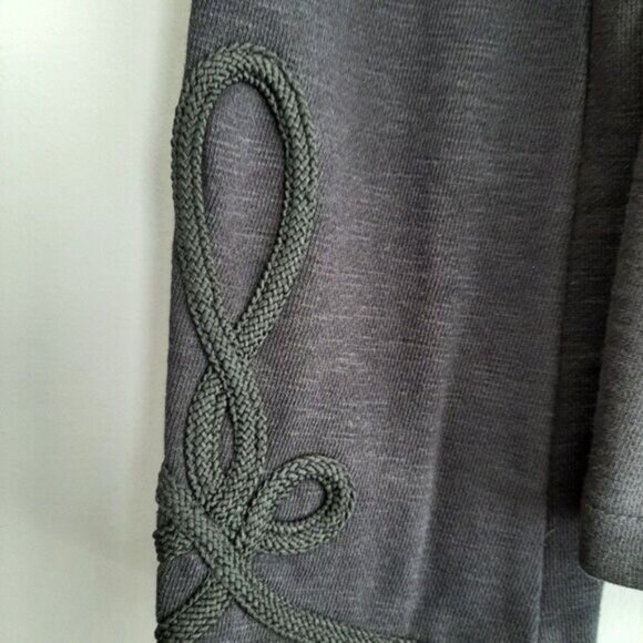 CHAPS | Classic Light Stretchy Peacoat Jacket Coat Navy Blue Embellished Sz M - Picture 9 of 12